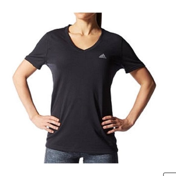 Adidas Climate Black Athletic Tee - Picture 1 of 4